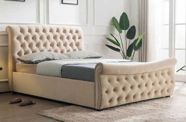 Lucinda Chesterfield Side Lift Ottoman Bed