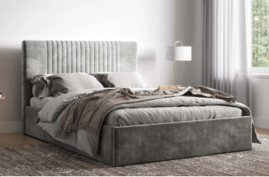 Velvet Sonar Ottoman Bed