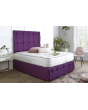 Turin Divan Bed Set with Tall Button Headboard and Footboard